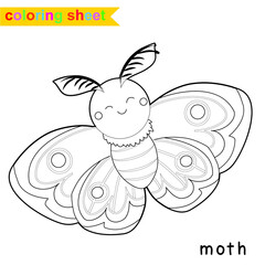 Coloring sheet for children. Educational printable about animals. Vector illustrations.