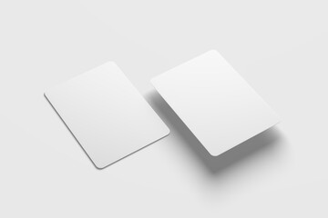 Trading Card Packaging 3D Rendering White Blank Mockup