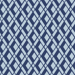 Japanese Diamond Line Vector Seamless Pattern