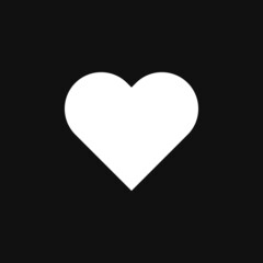 Heart icon on grey background