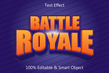 Battle Royal Editable Text Effect 3 Dimension Emboss Modern Style