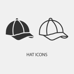 Hat vector icon illustration sign