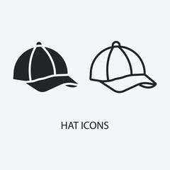 Hat vector icon illustration sign