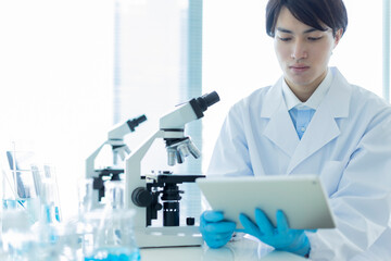 研究者　タブレットPC