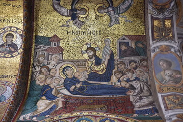 Mosaïque de l'église de la Martorana à Palerme. Sicile