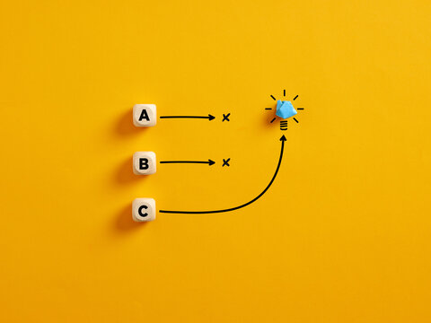 Brainstorming and different paths to achieve a creative idea