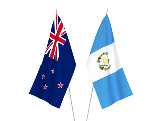 New Zealand and Republic of Guatemala flags