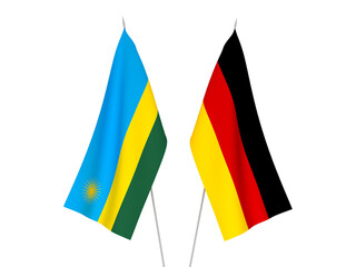 Germany and Republic of Rwanda flags