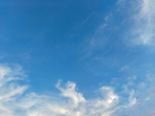 Fototapeta premium Beautiful clear sky blue at noon and cloudy