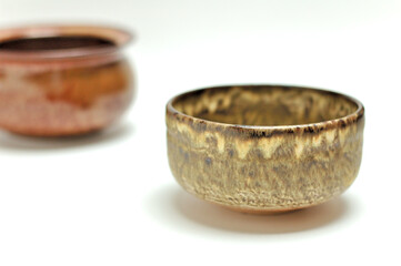 笠間焼失透窯変釉の抹茶茶碗