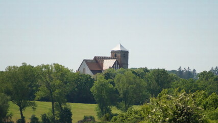 Obraz premium church on the hill