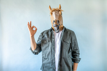 Man with horse head © David Fuentes