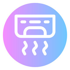 air conditioner gradient icon