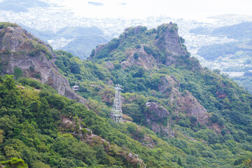 View top of Shodoshima island, Kagawa, Japan.