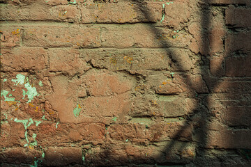 Old wall damaged - architecture abstract background