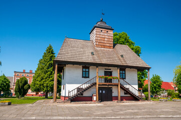 Town hall in Sulmierzyce, Greater Poland Voivodeship, Poland