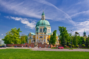 Basilica on the Holy Mountain in Głogowko near Gostyn, Greater Poland Voivodeship.