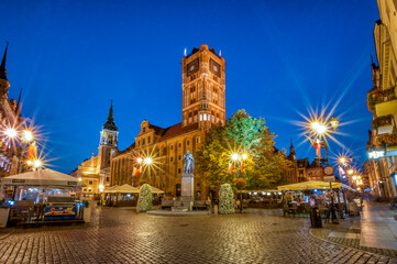 Town Hall in Toruń - obrazy, fototapety, plakaty