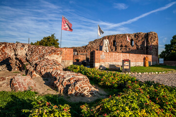 Castle ruins in Torun, Kuyavian-Pomeranian Voivodeship, Poland