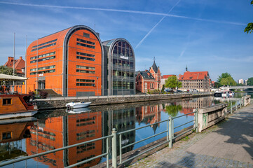 View at the granaries. Bydgoszcz, Kuyavian-Pomeranian Voivodeship, Poland.