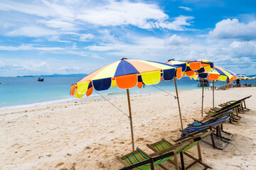 Khai Nok island is one of the most famous island in Thailand .Crystal clear water and white sand beach.