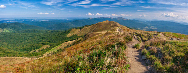 Panorama of the mountains, Bieszczady, Poland © Darek Bednarek