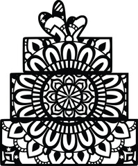 Mandala design. You can change the color and size of the design. Will fit well as a design on a shirt or in your shadow box. You can also use laser cutters like Cricut, Glowforge