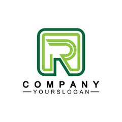 Letter R  Monogram Logo Design  Brand Identity Logos Designs Vector Illustration Template