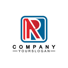 Letter R  Monogram Logo Design  Brand Identity Logos Designs Vector Illustration Template