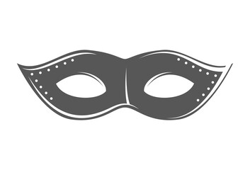 Vintage carnival mask isolate on white background. Vector illustration