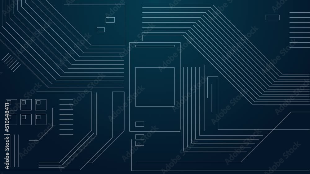 Poster cyber line network minimalist write on effect