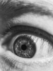 close up of eye