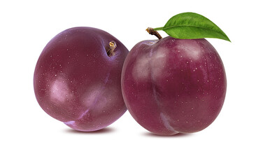 plum on a white background