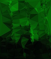 Obraz premium mysterious building in vivid green halftone style