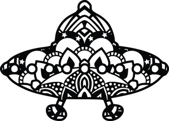 
Mandala design. You can change the color and size of the design. Will fit well as a design on a shirt or in your shadow box. You can also use laser cutters like Cricut, Glowforge
