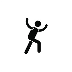 man fast run icon, rush icon vector illustration eps 10