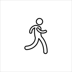 man fast run icon, rush icon vector illustration eps 10