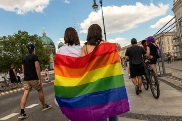 The famous Christopher Street Day (CSD) in Berlin