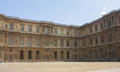 Fototapeta na wymiar Louvre Museum in Paris, France 