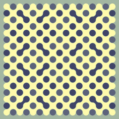 Multicolor truchet tiling connections illustration