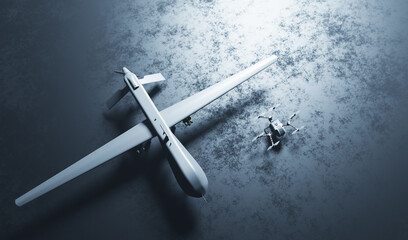 Military combat drone UAV