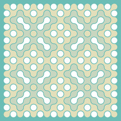 Multicolor truchet tiling connections illustration