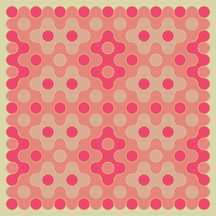 Multicolor truchet tiling connections illustration