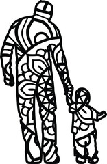 
Mandala design. You can change the color and size of the design. Will fit well as a design on a shirt or in your shadow box. You can also use laser cutters like Cricut, Glowforge
