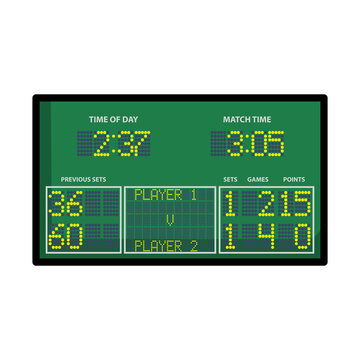 Tennis Scoreboard Icon