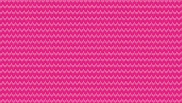 Motion pink background with moving up wavy lines.