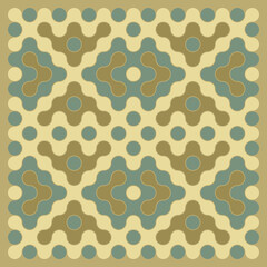 Multicolor truchet tiling connections illustration