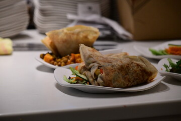 professional preparation of a meal