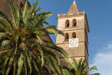 Bell tower of the parish church of Porreres