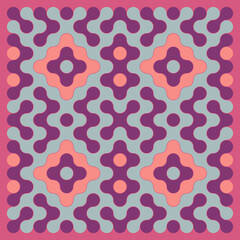 Multicolor truchet tiling connections illustration